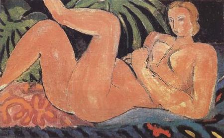 Henri Matisse Nude with Heel on her Knee (Reclining Nude) (mk35) oil painting picture